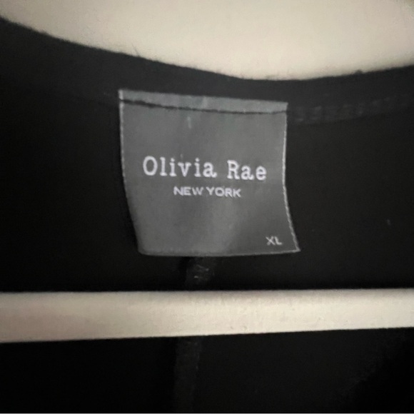 Olivia Rae Tiered Maxi Dress Made in USA Black Size XL - Picture 7 of 10